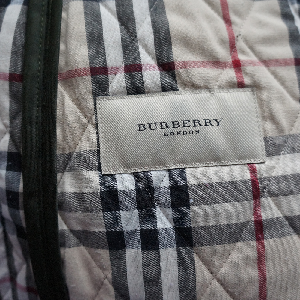 Burberry Quilted Nova Check Dark Olive Jacket - Picture 3 of 8